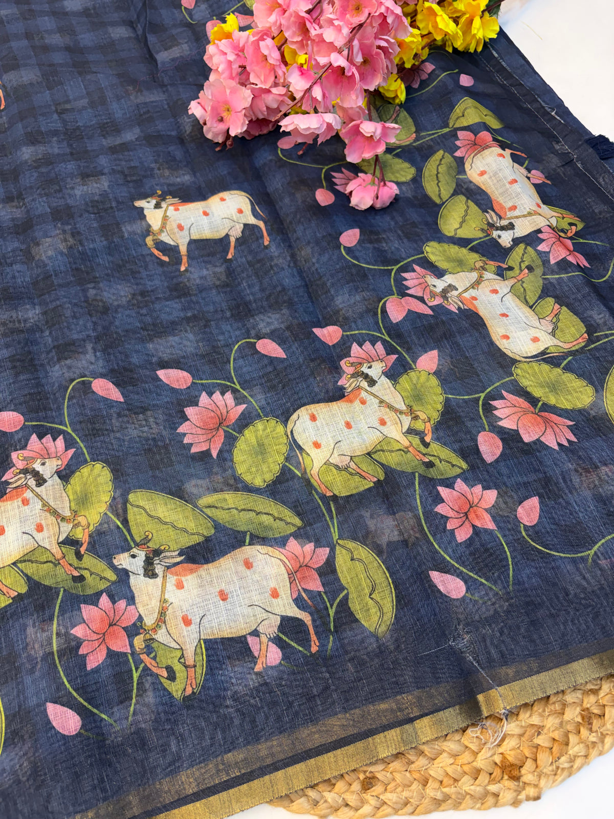 Linen Cotton Saree(KCLNS08)