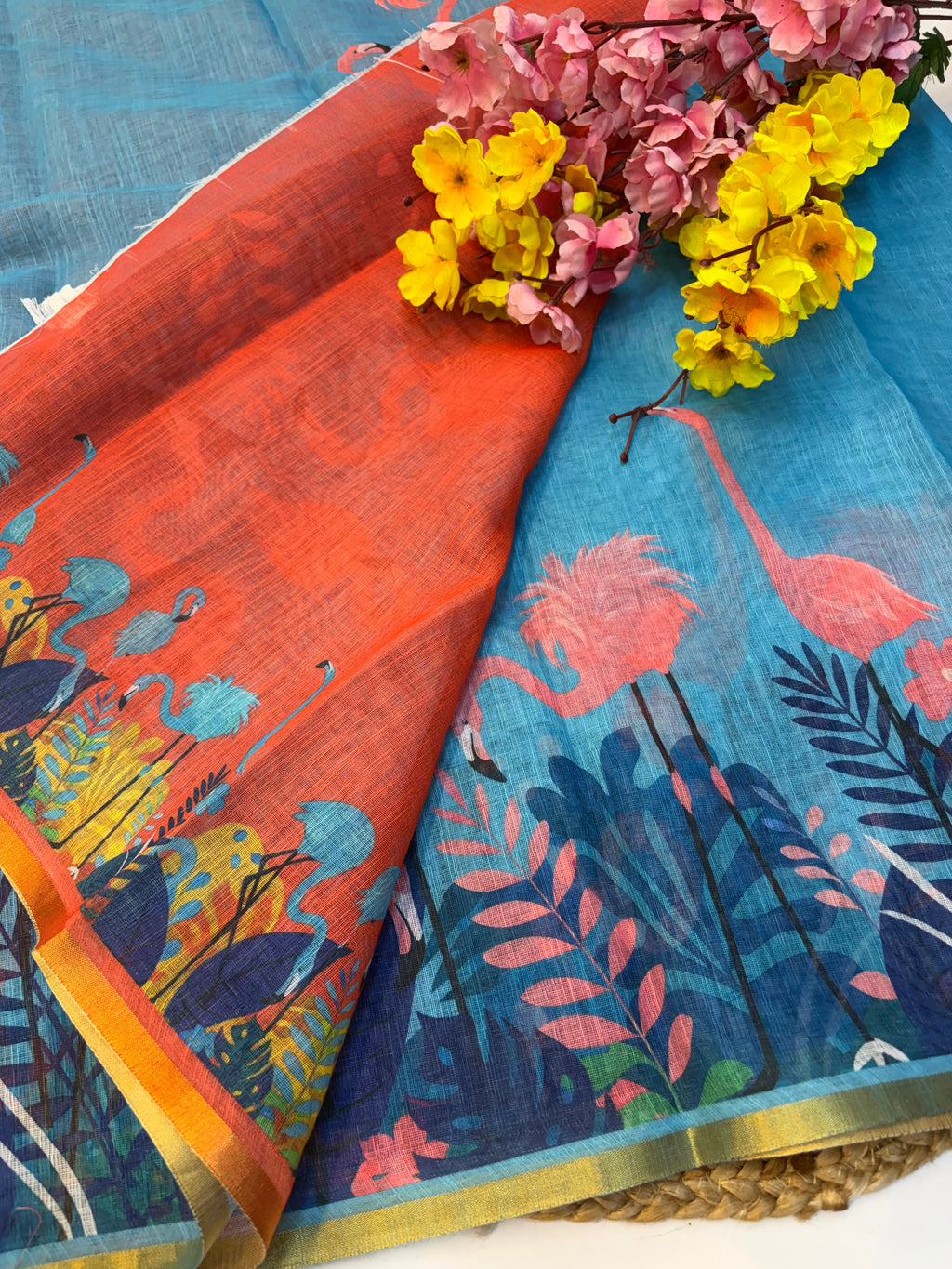 Linen Cotton Saree(KCLNS10)
