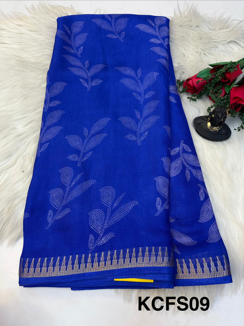 Jarjet sarees with Blouse-(KCFS09)