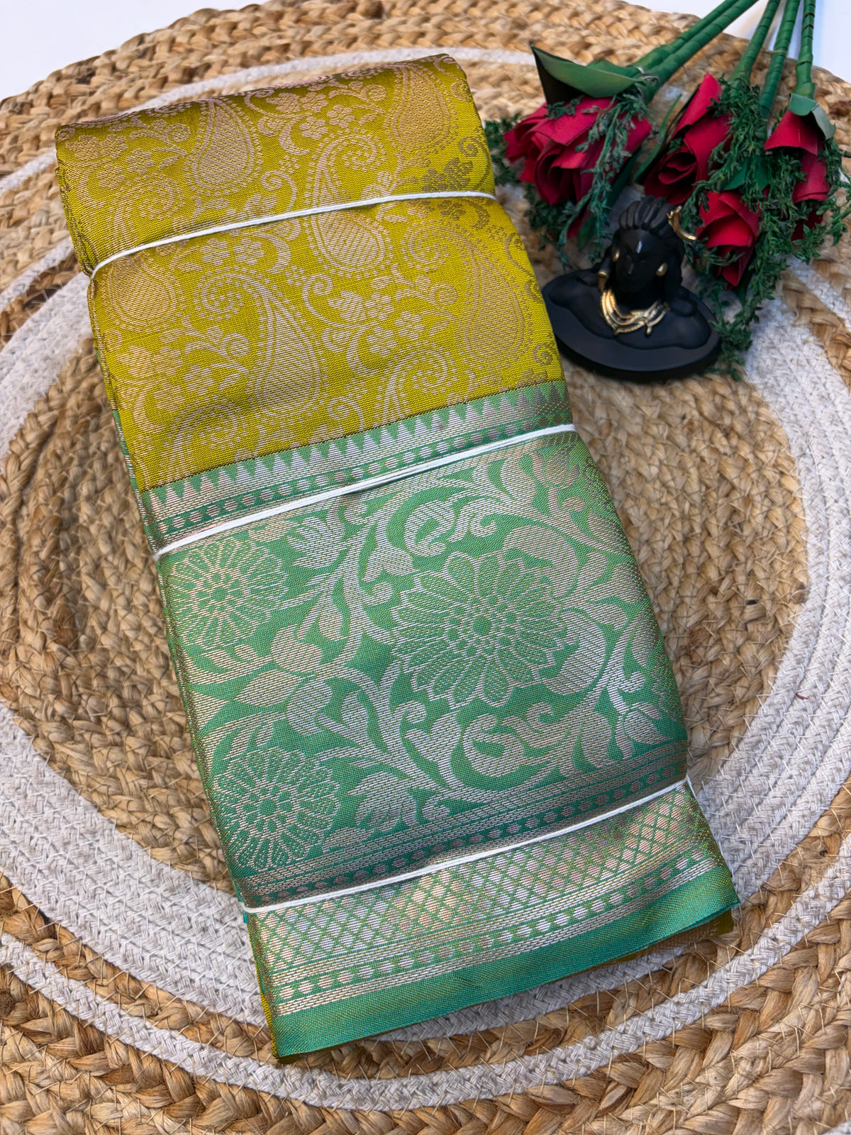 Banaras Semi-silk Saree for Premium and Elegant look.(KCBF26)