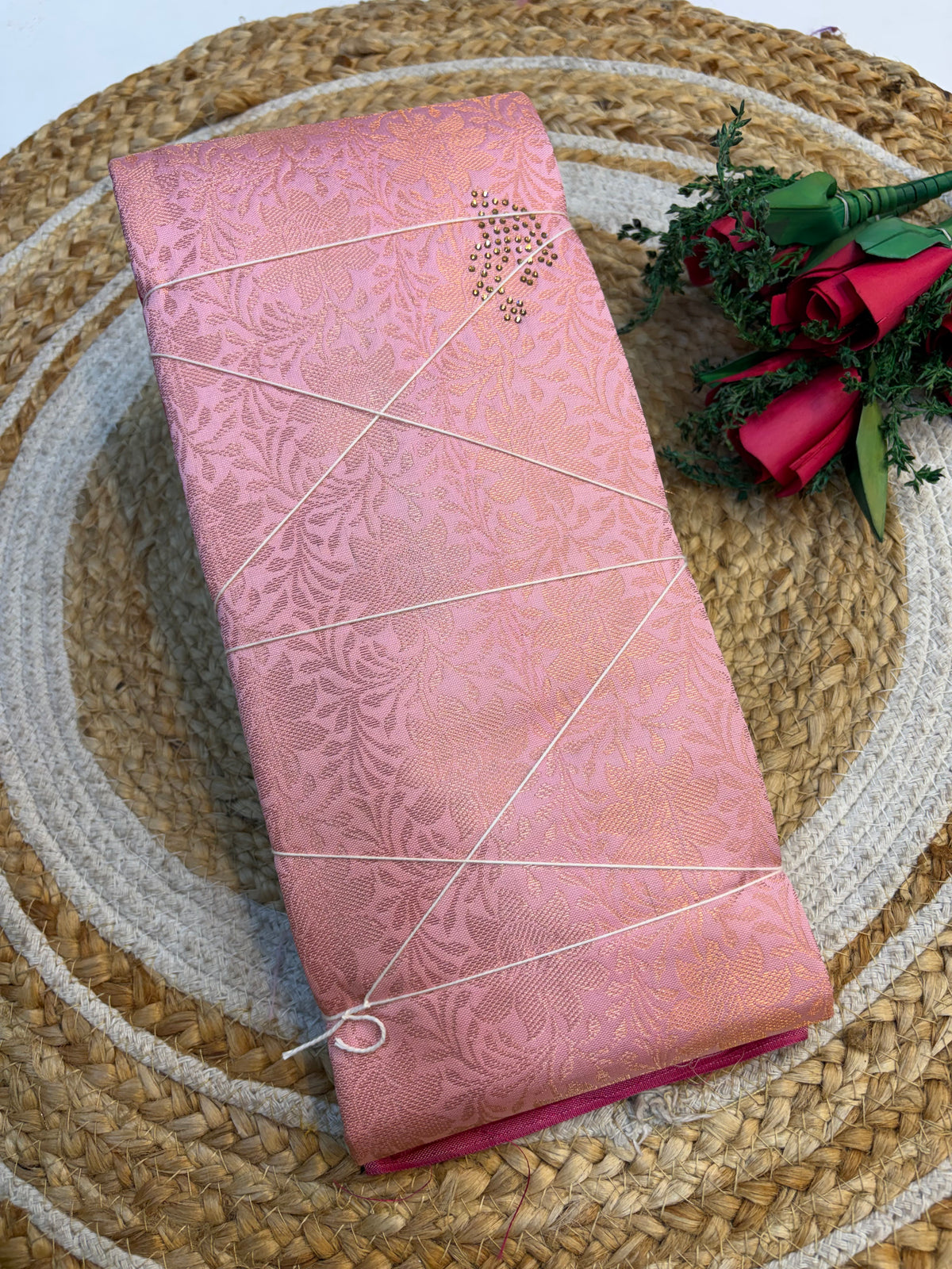 Budget friendly Silk Saree With Stones(KCBFS22)