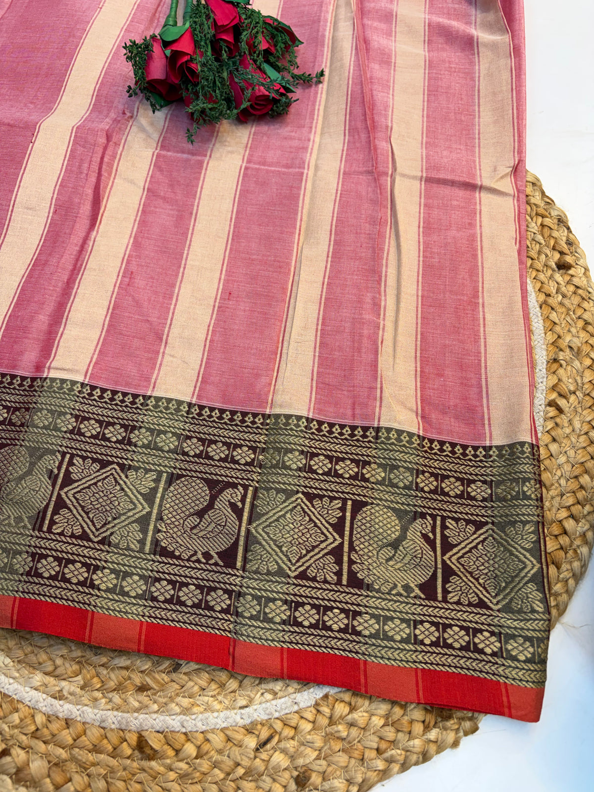 Narayan Pet Cotton Saree No Blouse(KCNPC001)