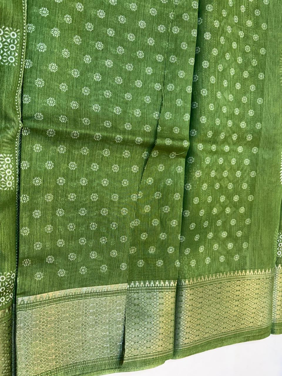 Fancy Cotton Blend Saree With Blouse, Fabulous Look and Budget-friendly pricing.(KCJC21)