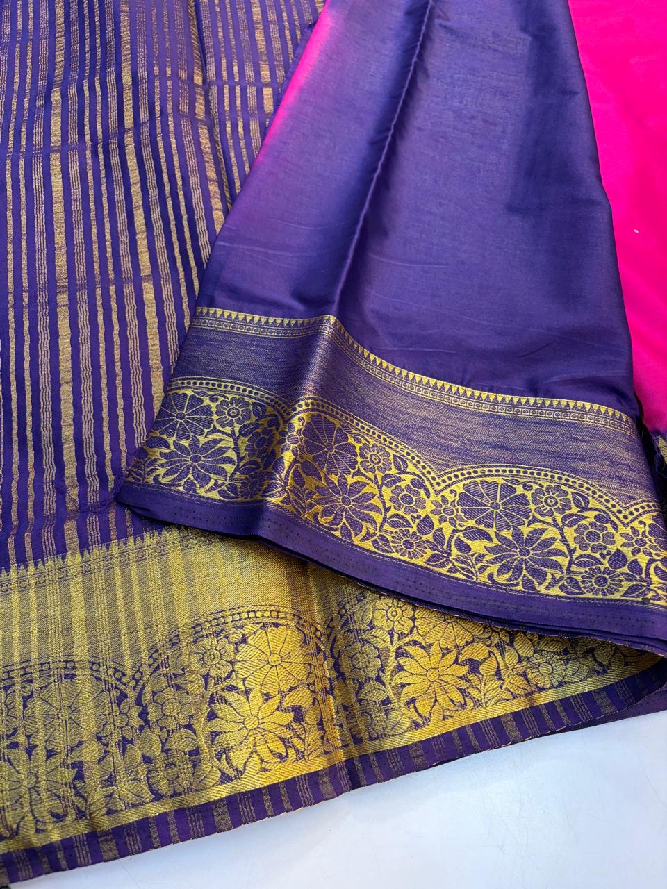 Mysore Silk Saree Elegant look and Budget friendly Saree.(KCMS06)