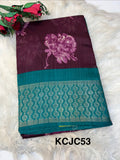 Fancy cotton blend saree with blouse and budget-friendly pricing (KCJC53)