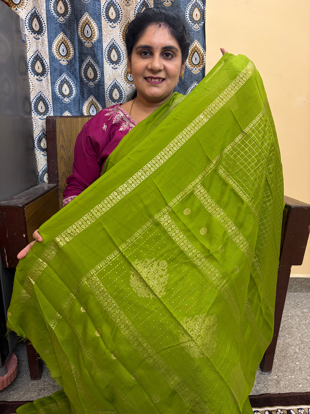 Budget-friendly Foil Print Saree(KCFS06)