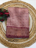 Fancy Cotton Blend Saree With Blouse, Fabulous Look and Budget-friendly pricing.(KCJC51)