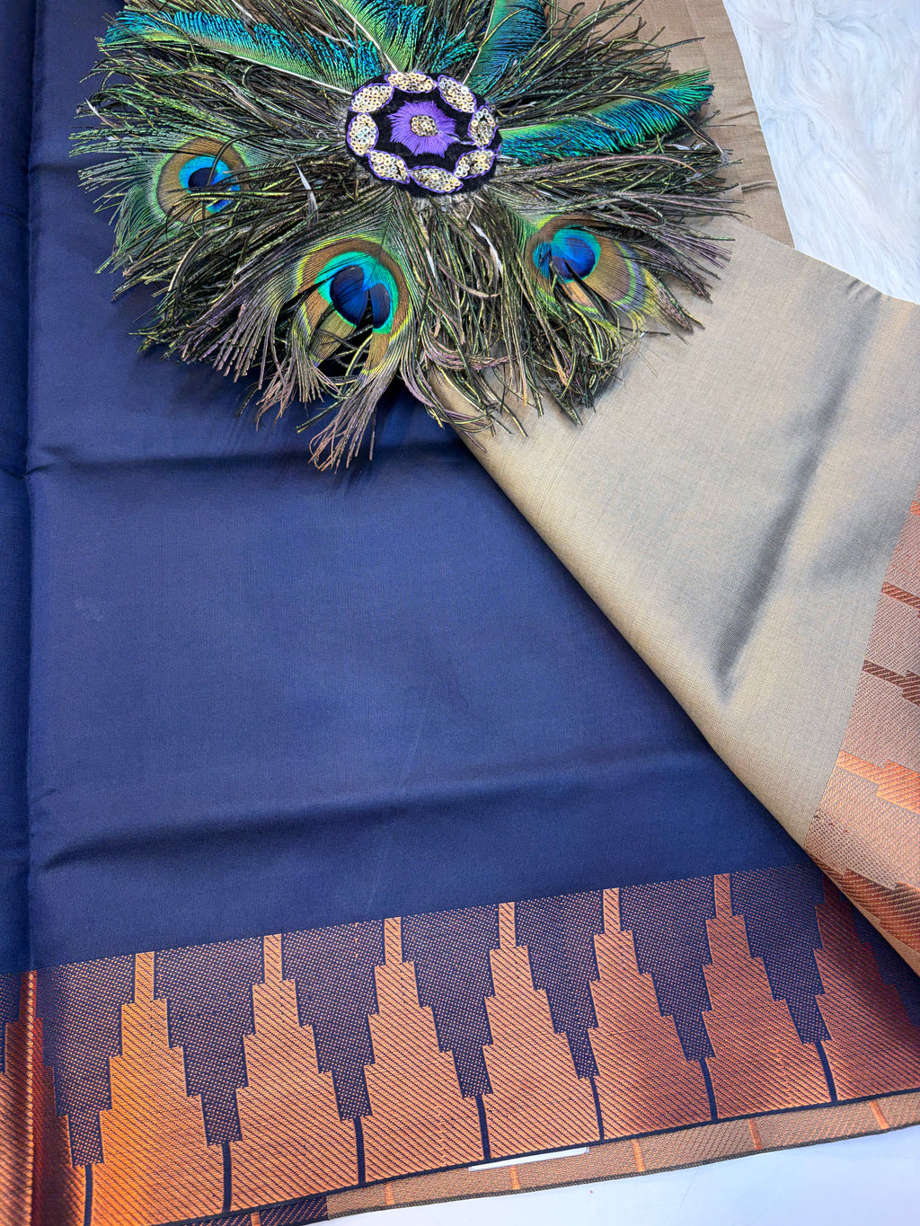 Plain Saree Contrast Border -(KCBF005)