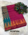 Plain Saree Contrast Border -(KCBF004)