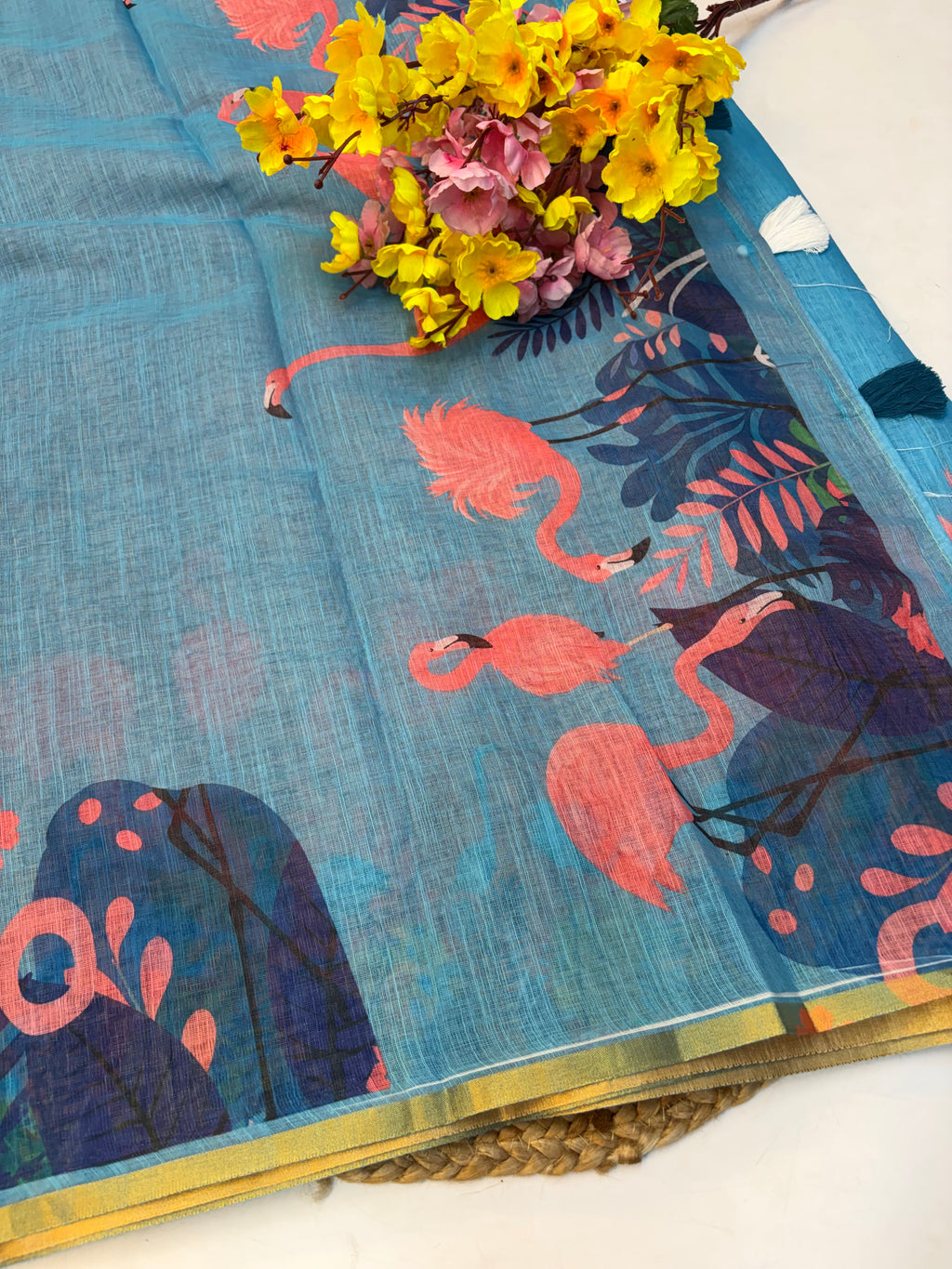 Linen Cotton Saree(KCLNS10)