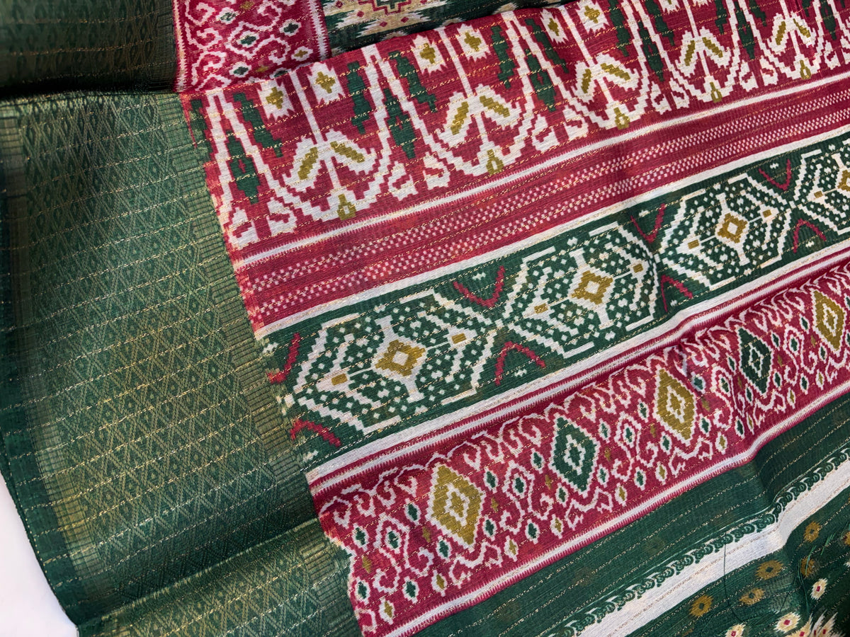 Fancy cotton blend saree with blouse and budget-friendly pricing (KCJC11)