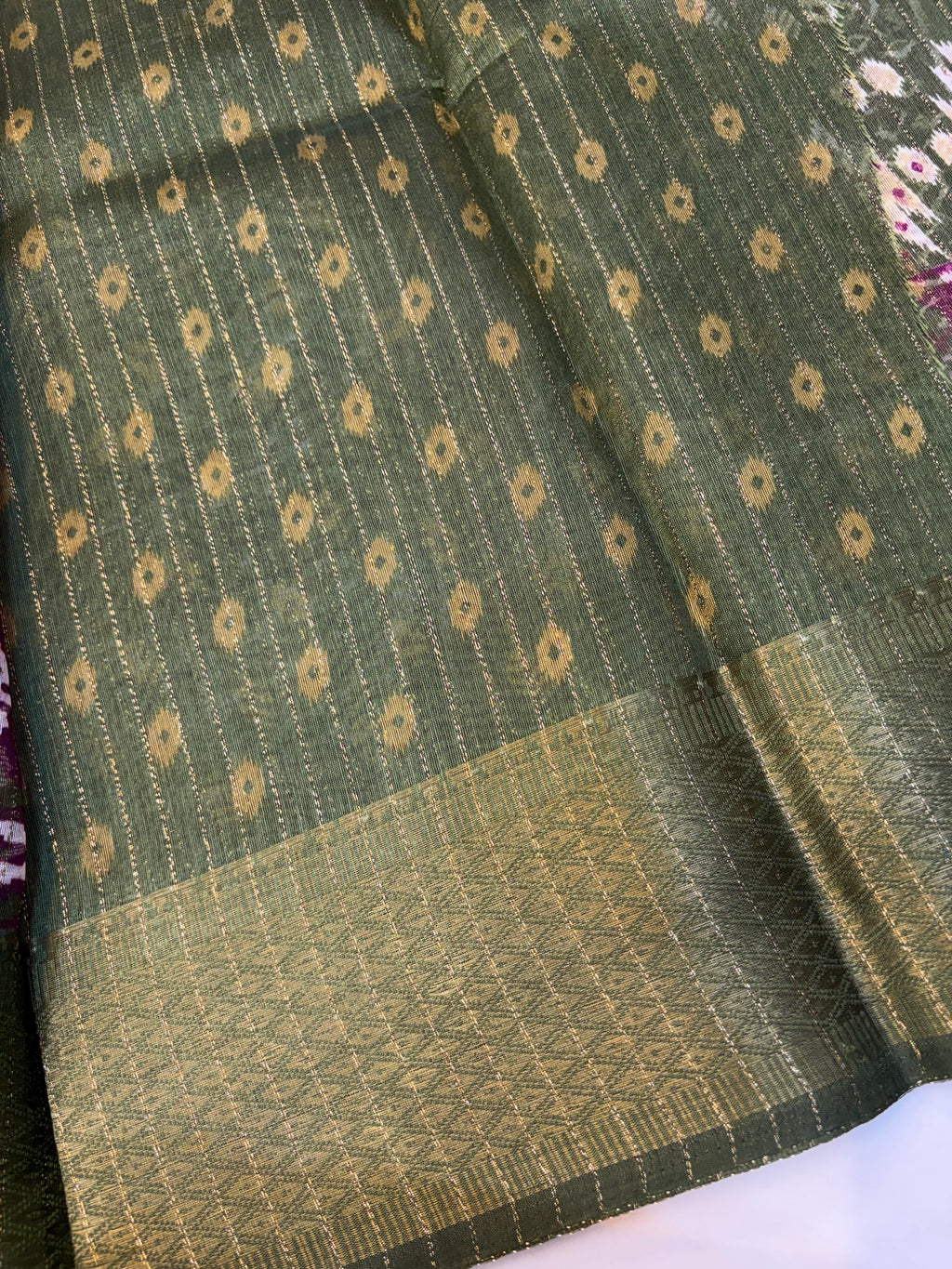 Fancy cotton blend saree with blouse and budget-friendly pricing (KCJC12)