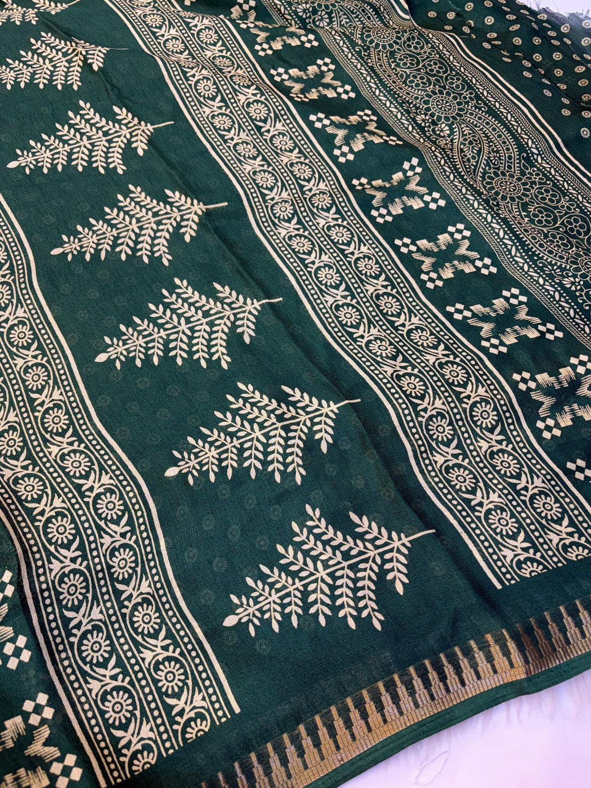 Jarjet sarees with Blouse-(KCFS06)