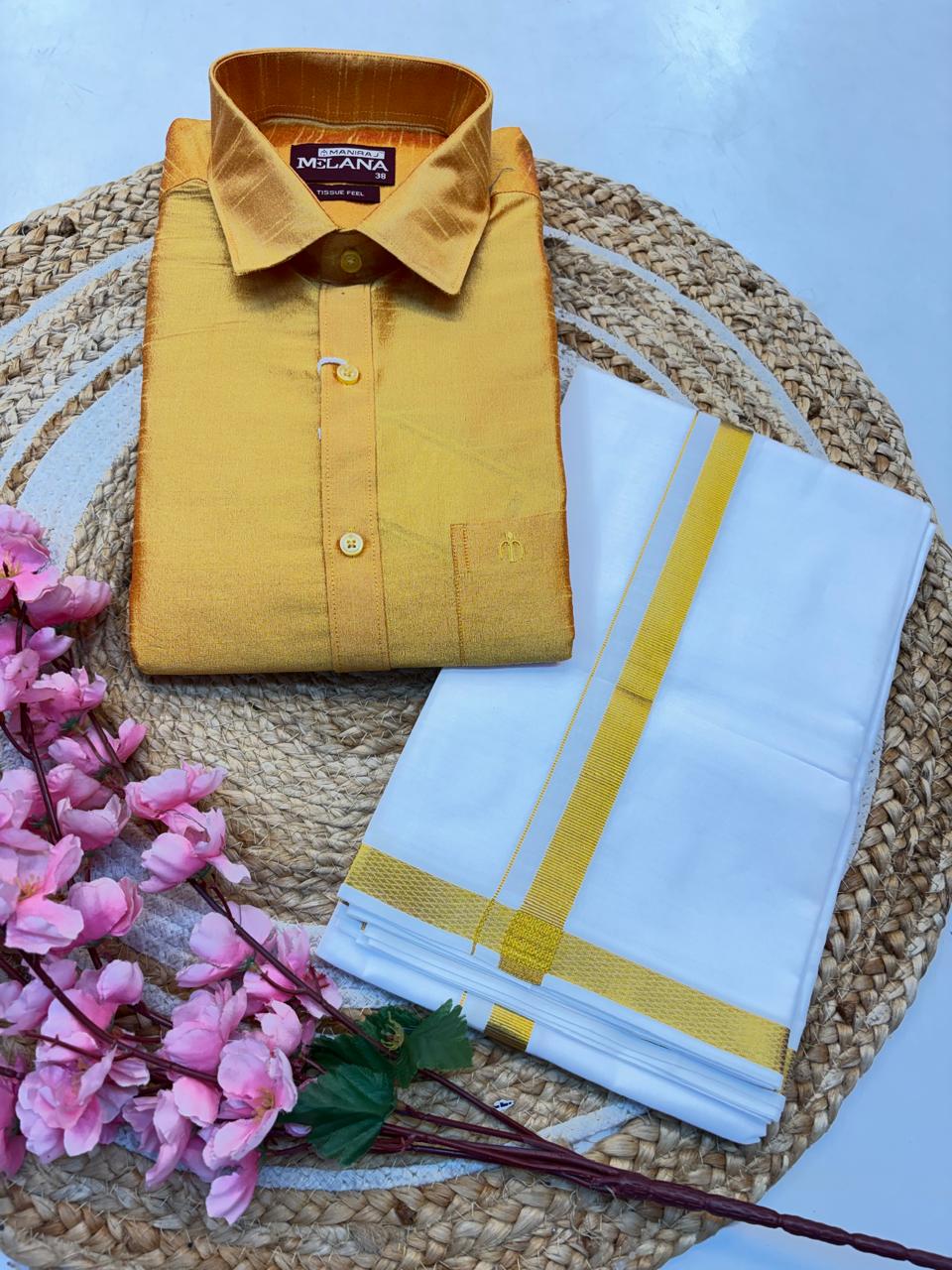 Tissue Feel Set Full Sleeve Shirt With westi - (KCCWS07)