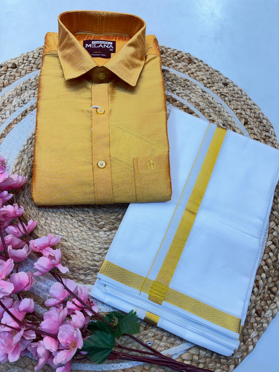 Tissue Feel Set Full Sleeve Shirt With westi - (KCCWS07)