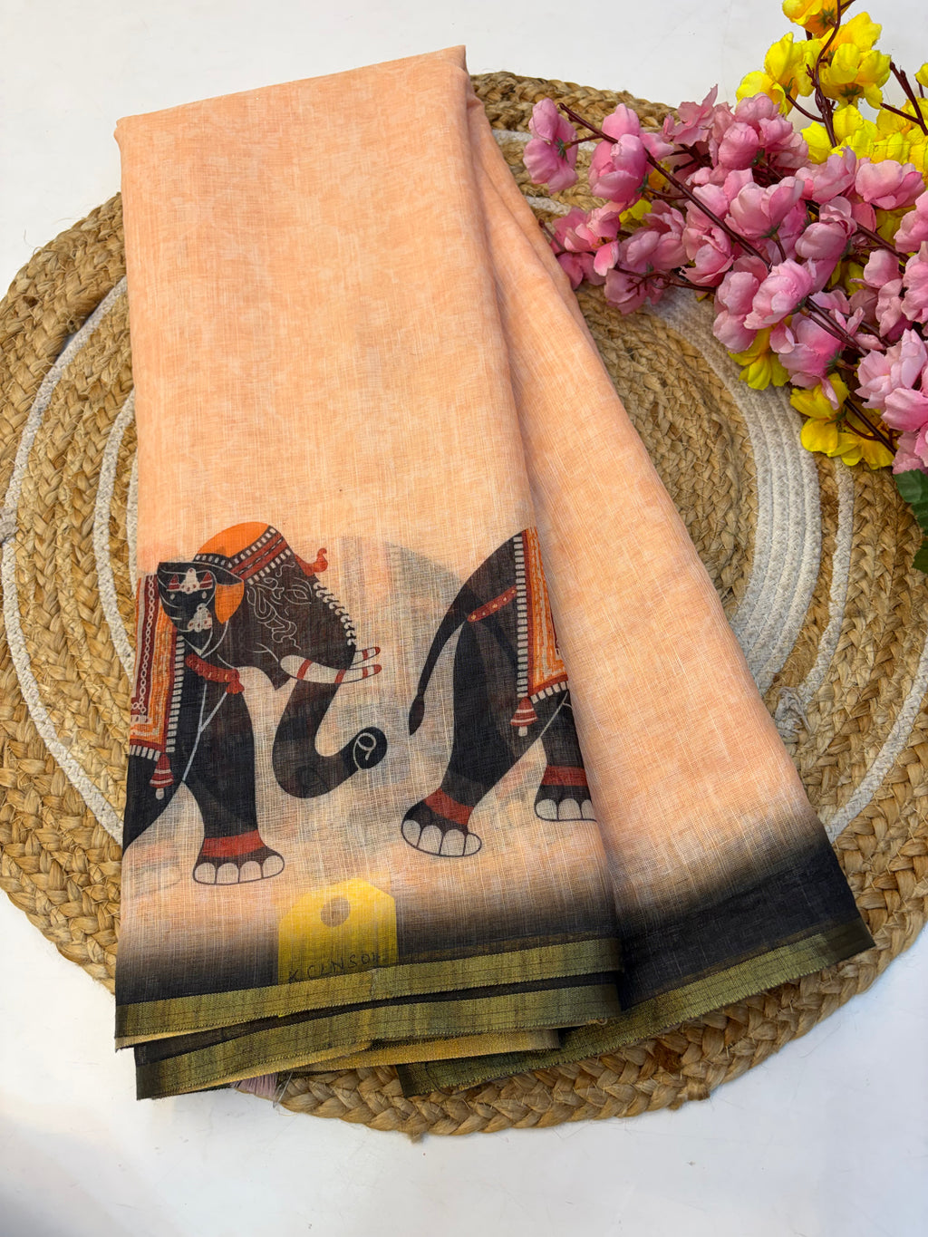 Linen Cotton Saree(KCLNS04)