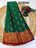 Soft Silk Saree with Blouse and Luxurious Look(KCSS42)
