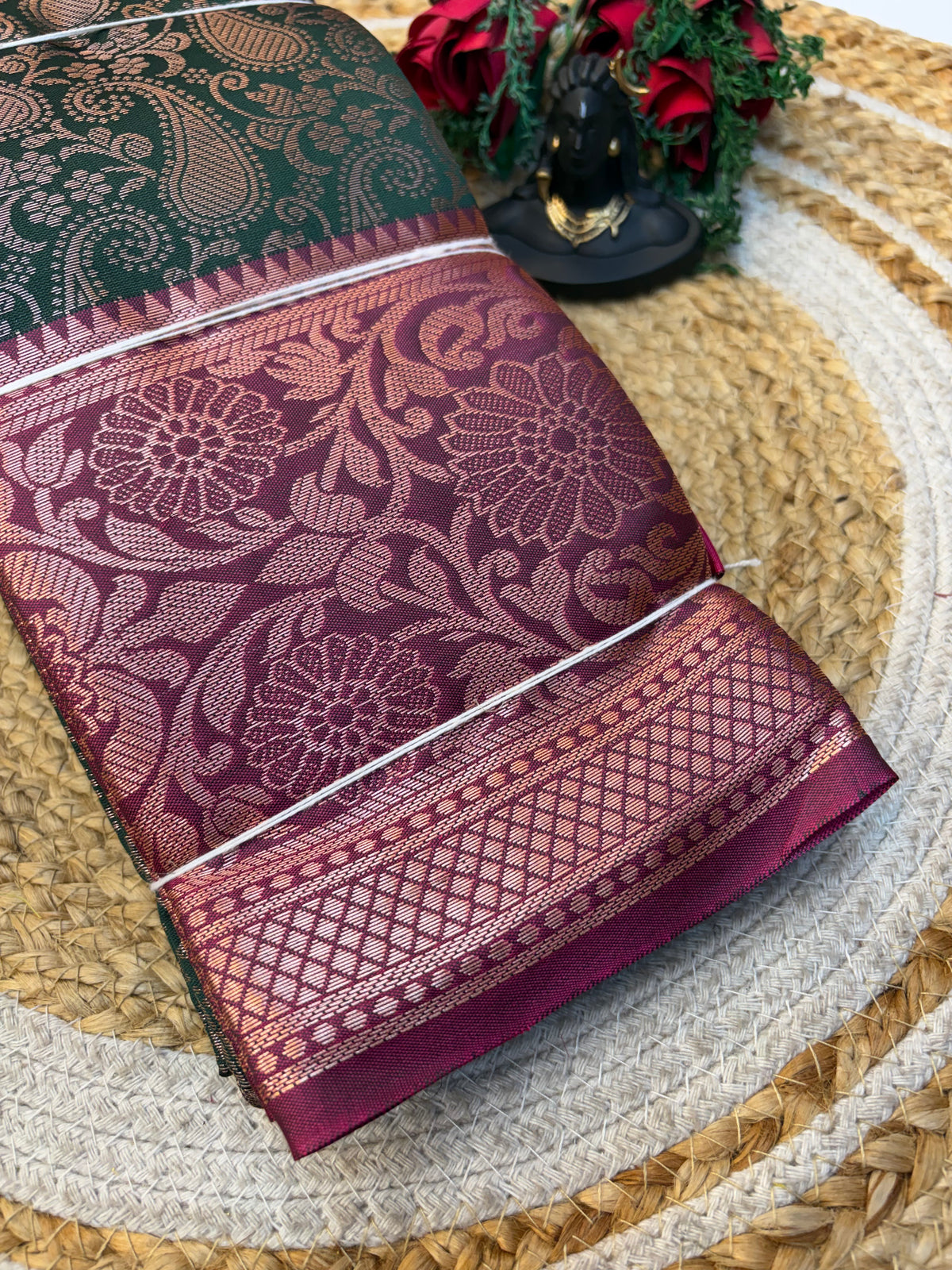 Banaras Semi-silk Saree for Premium and Elegant look.(KCBF32)