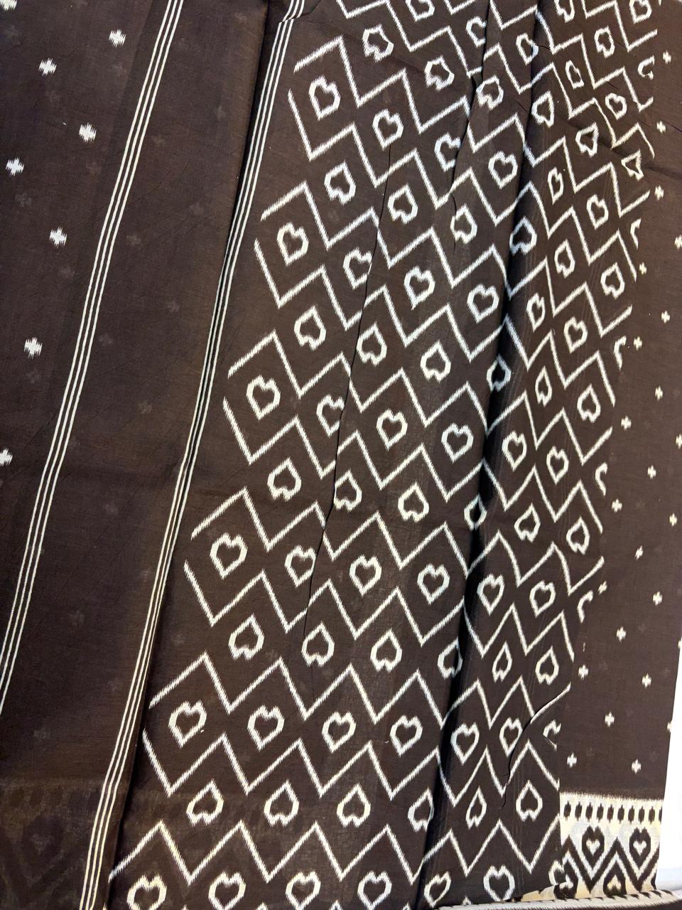 Bagru Cotton Saree with 1M Separate Blouse.(KCBCS0010)