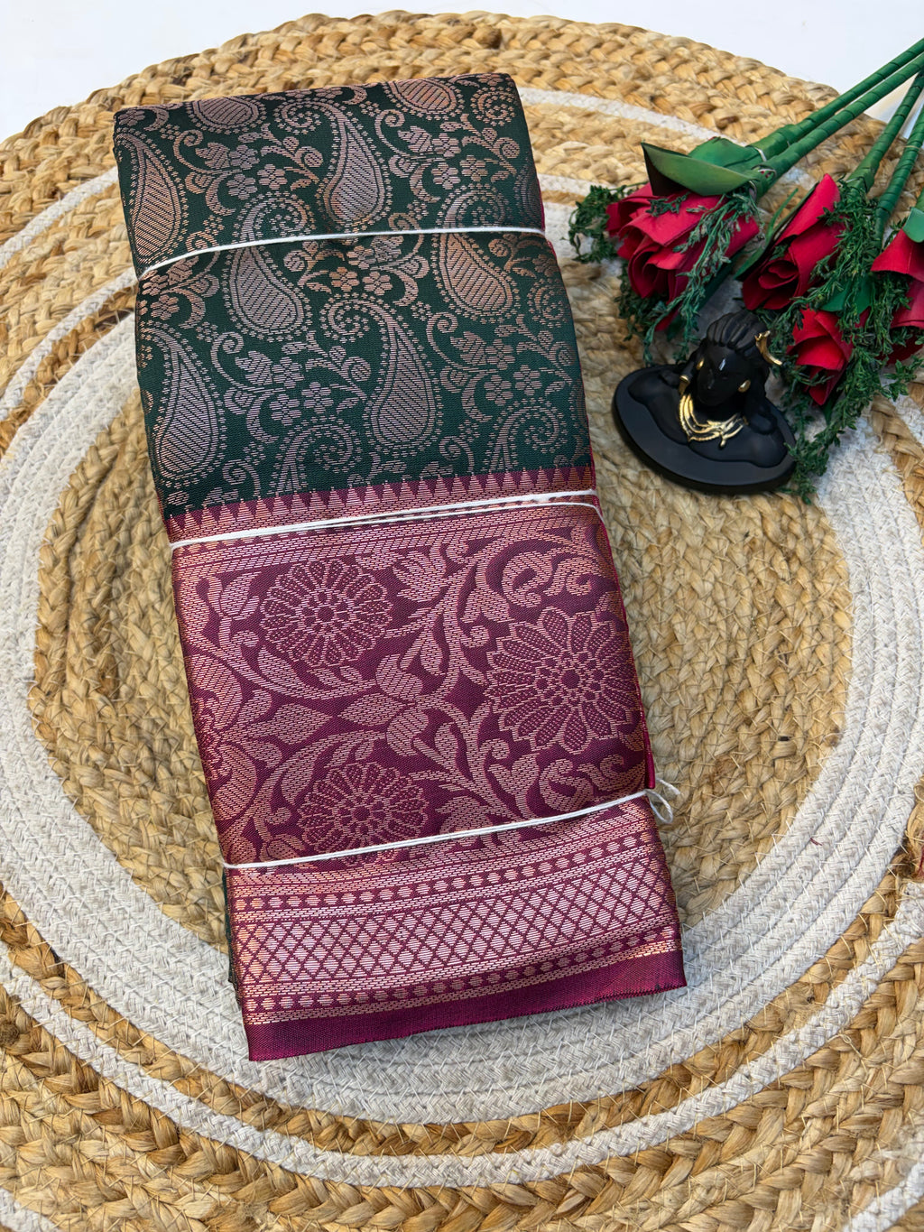 Banaras Semi-silk Saree for Premium and Elegant look.(KCBF32)