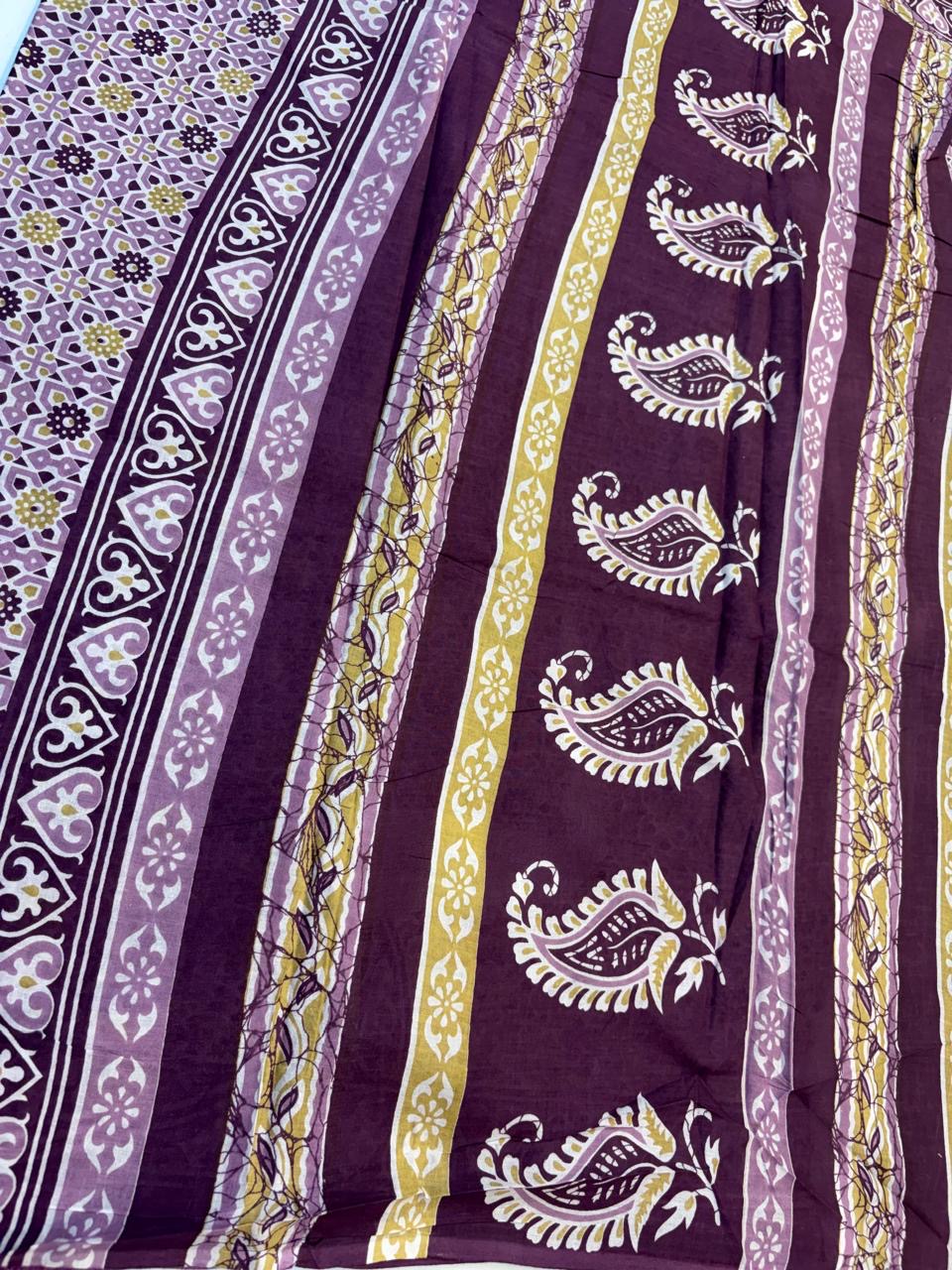 Bagru Cotton Saree with 1M Separate Blouse.(KCBCS003)