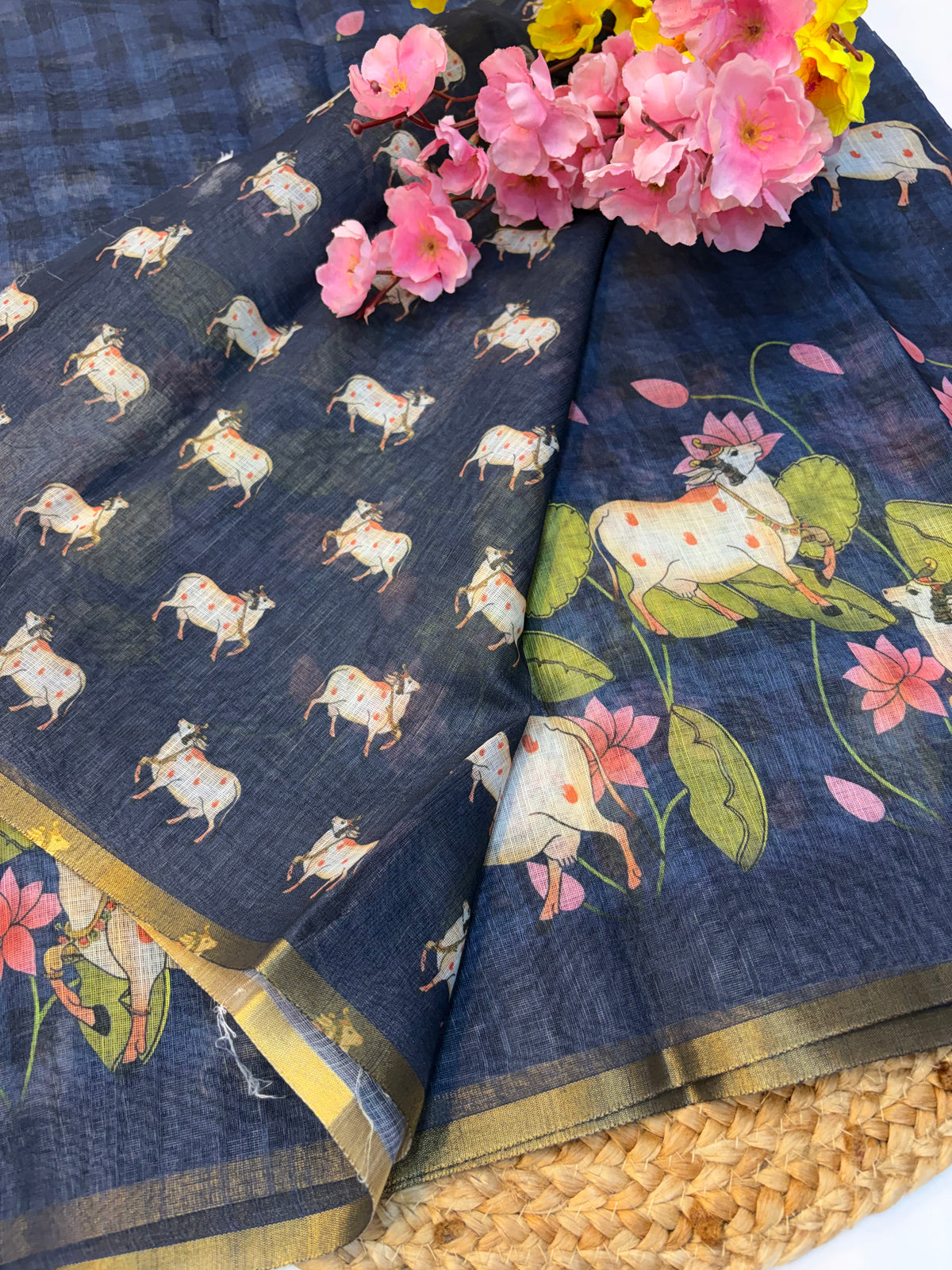 Linen Cotton Saree(KCLNS08)