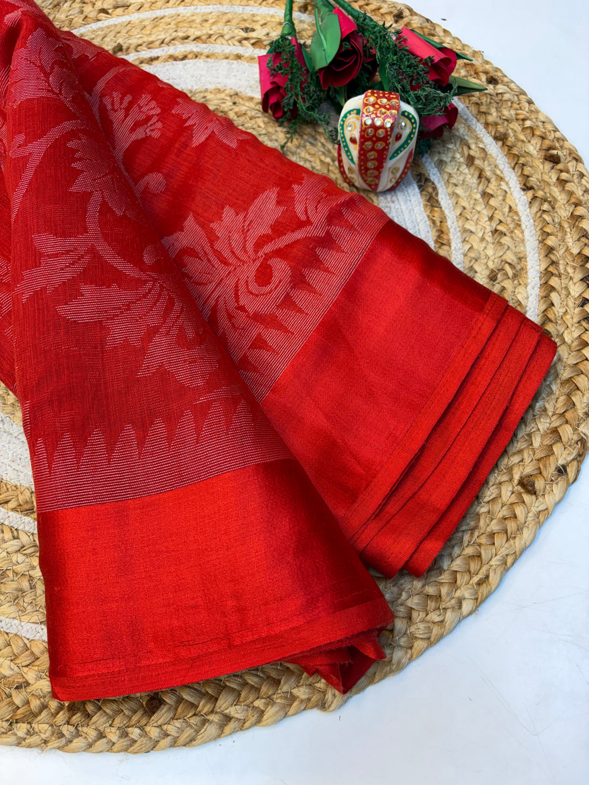 Cotton Braso Saree with Blouse and Elegant look(KCSB66)
