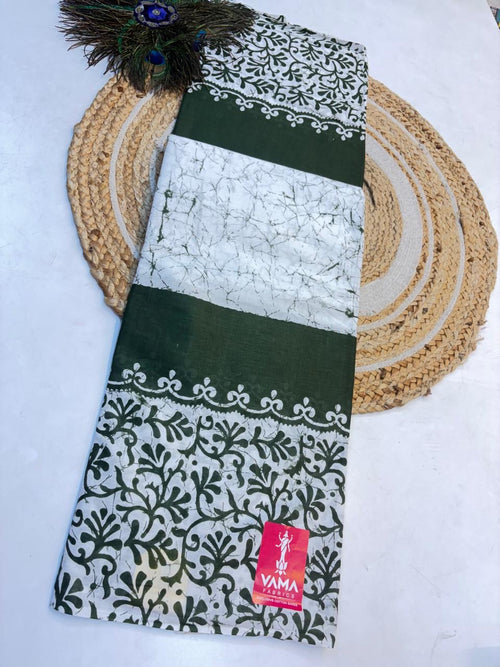 Bagru Cotton Saree with 1M Separate Blouse.(KCBCS001)