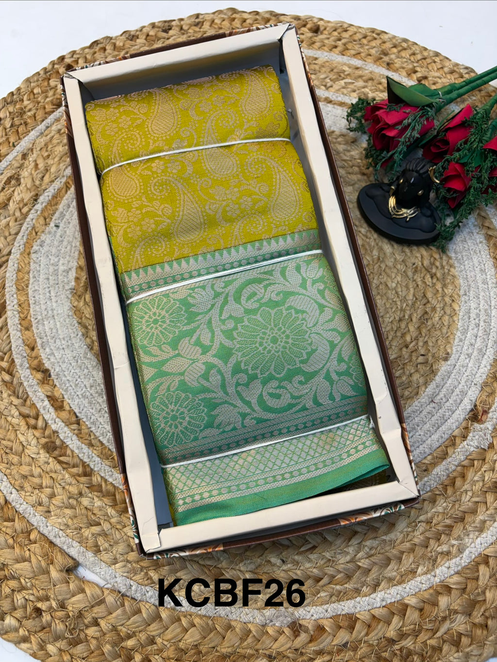 Banaras Semi-silk Saree for Premium and Elegant look.(KCBF26)
