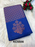 Banarasi Semi Silk Saree Royal Blue -(KCSS56)