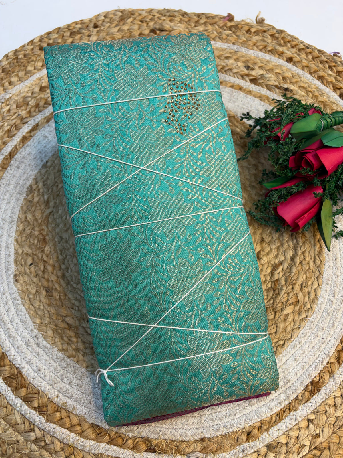 Budget friendly Silk Saree With Stones(KCBFS24)