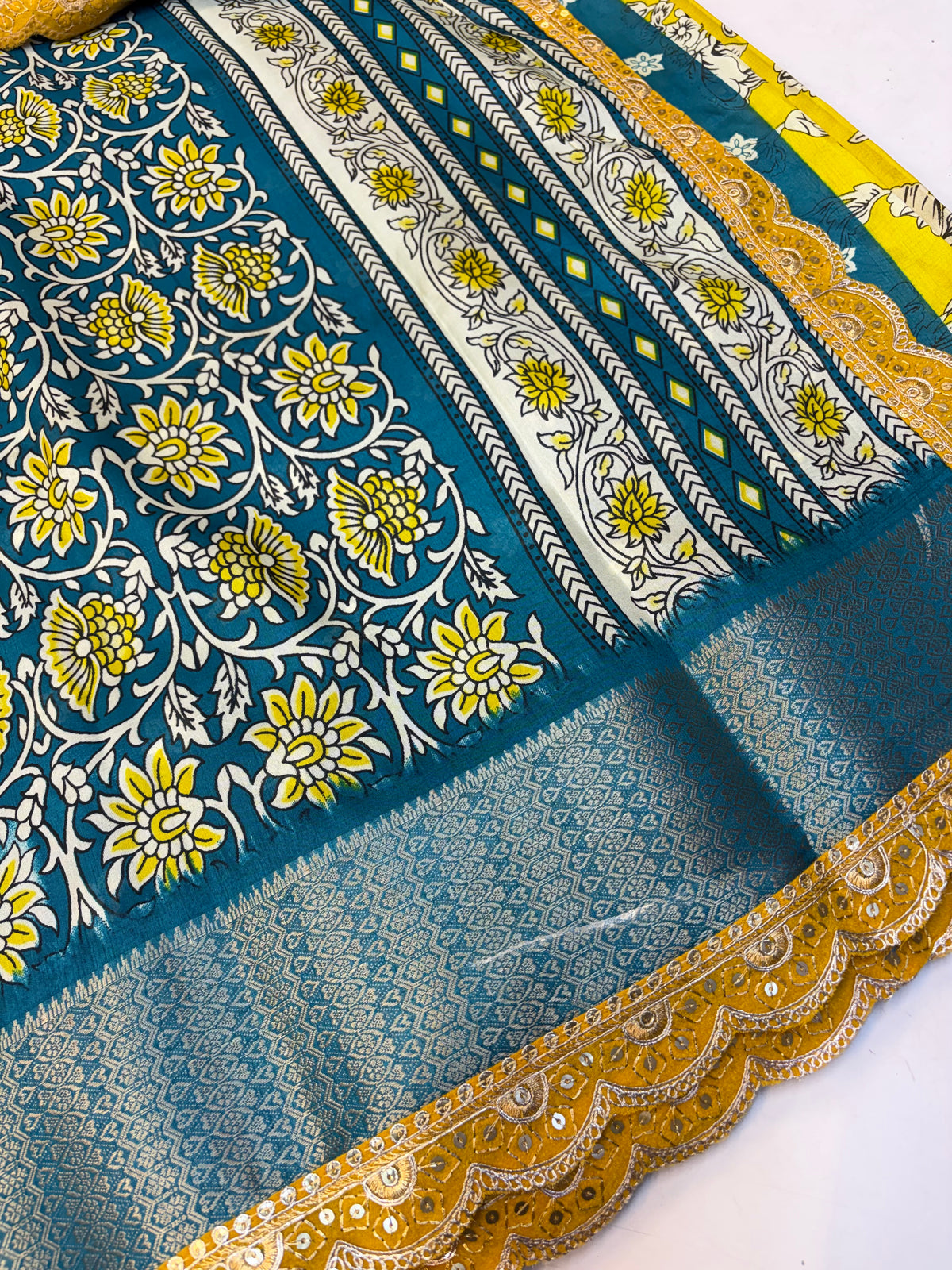 Fancy Dola Silk Saree with Blouse and Fabulous Look.(KCST32)