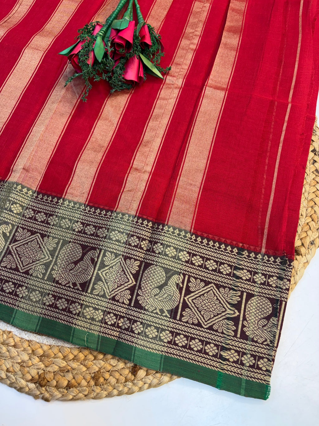 Narayan Pet Cotton Saree No Blouse(KCNPC008)