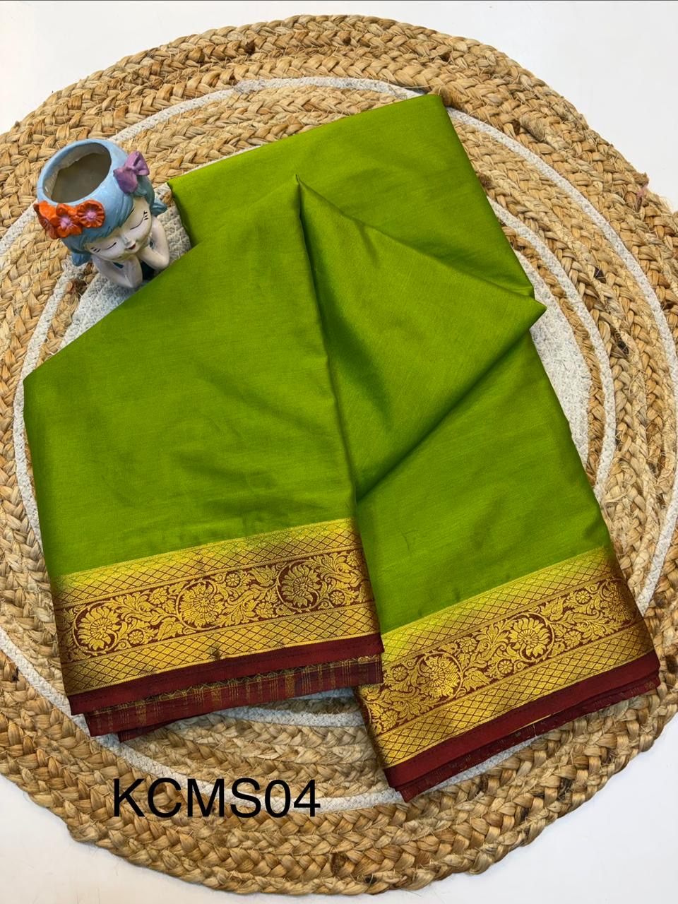 Mysore Silk Saree Elegant look and Budget friendly Saree.(KCMS04)