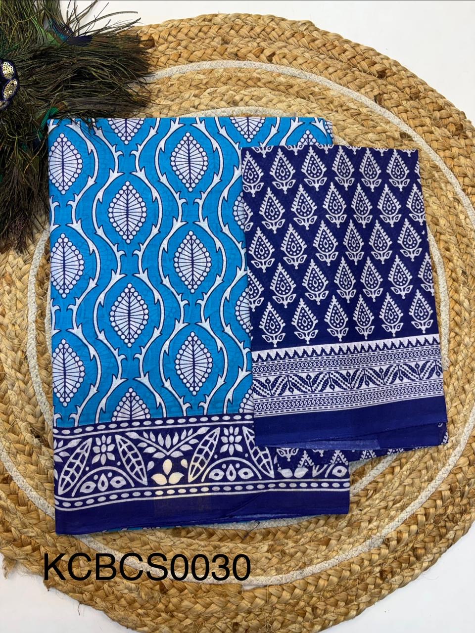 Bagru Cotton Saree with 1M Separate Blouse.(KCBCS0030)