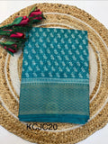 Fancy Cotton Blend Saree With Blouse, Fabulous Look and Budget-friendly pricing.(KCJC20)