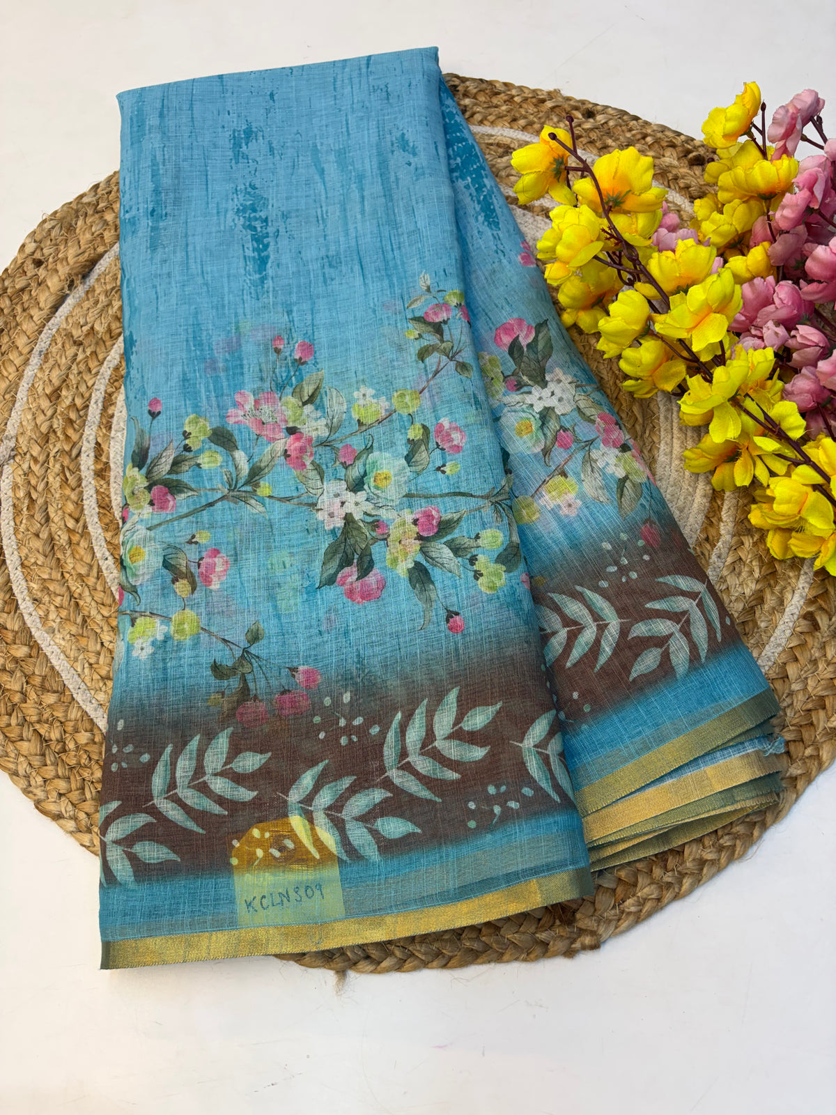Linen Cotton Saree(KCLNS09)