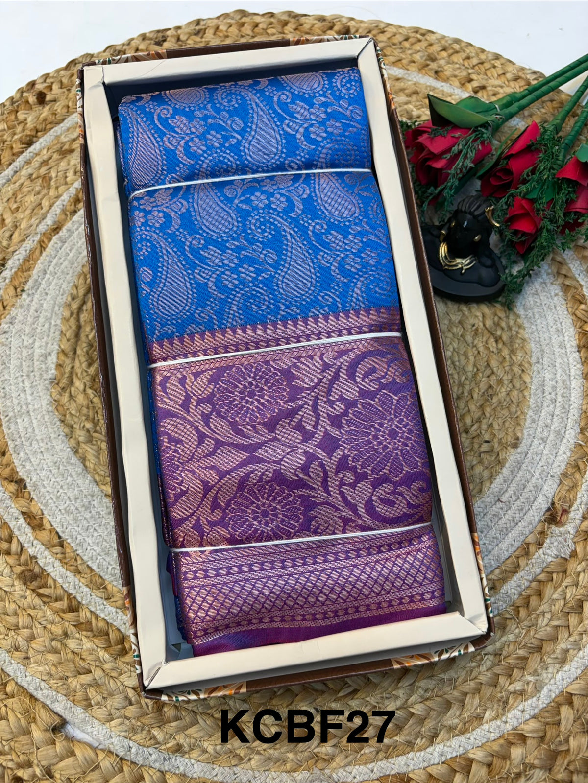 Banaras Semi-silk Saree for Premium and Elegant look.(KCBF27)