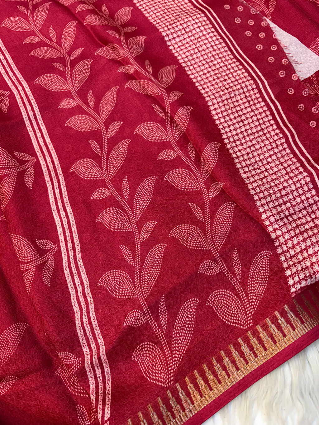 Jarjet sarees with Blouse-(KCFS08)