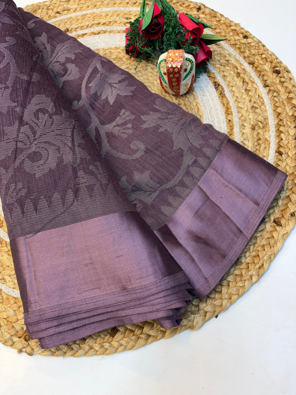 Cotton Braso Saree with Blouse and Elegant look(KCSB65)
