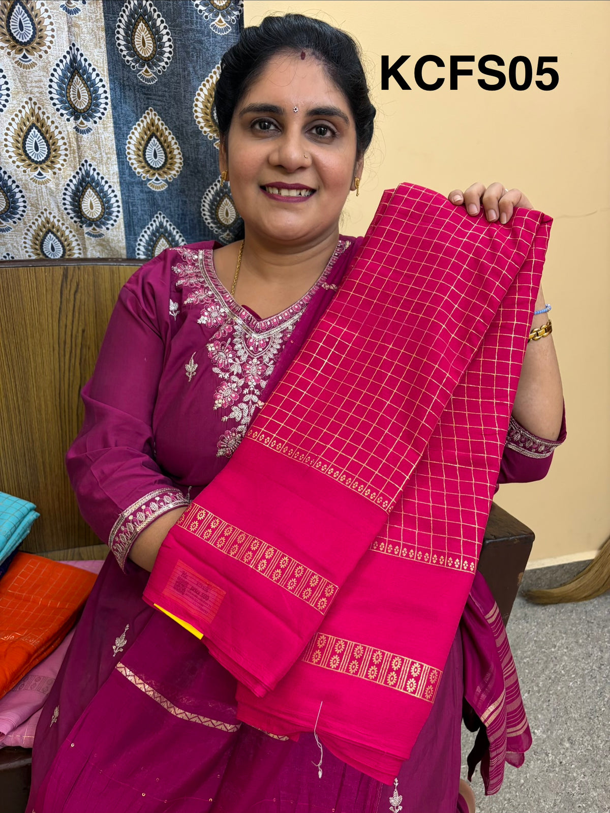 Budget-friendly Foil Print Saree(KCFS05)