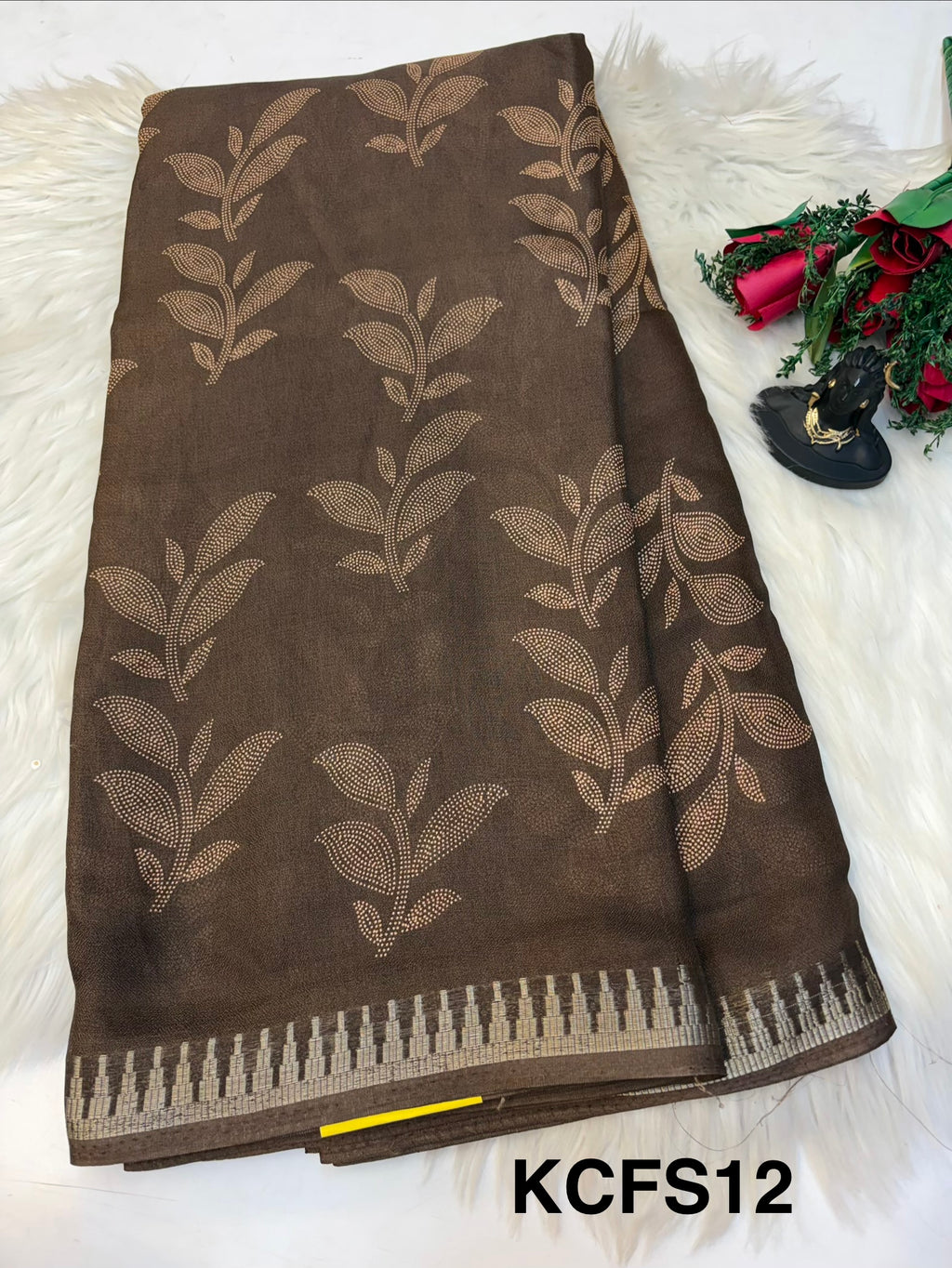 Jarjet sarees with Blouse-(KCFS12)