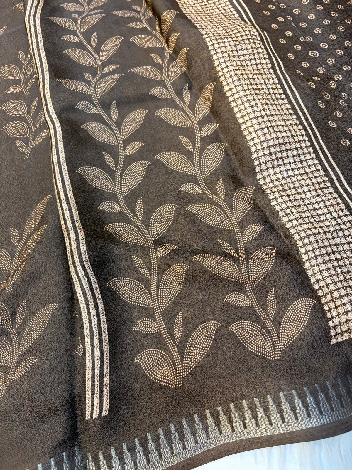 Jarjet sarees with Blouse-(KCFS12)