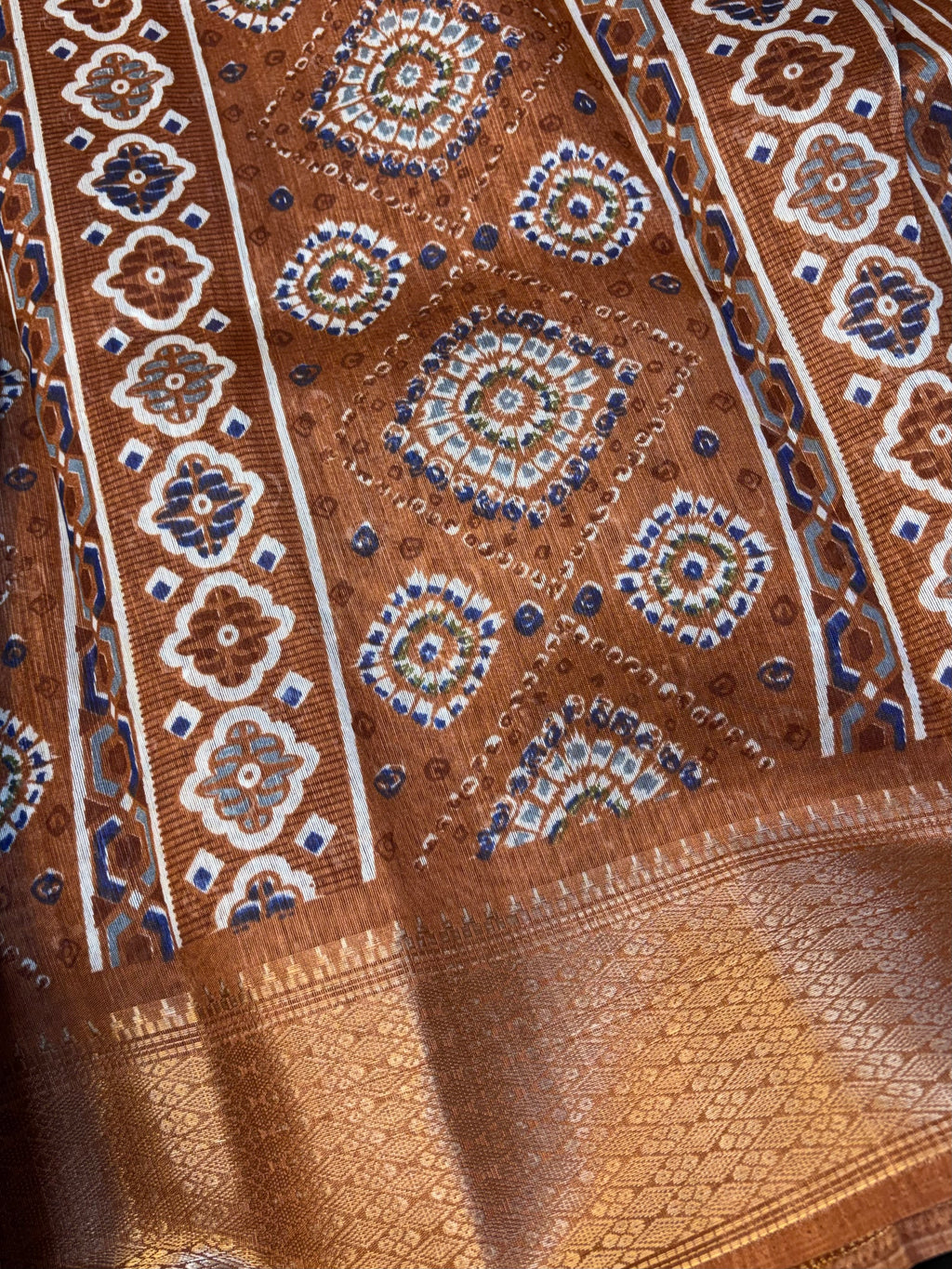 Fancy cotton blend saree with blouse and budget-friendly pricing (KCJC37)