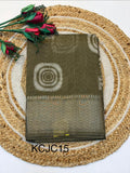 Fancy Cotton Blend Saree With Blouse, Fabulous Look and Budget-friendly pricing.(KCJC15)