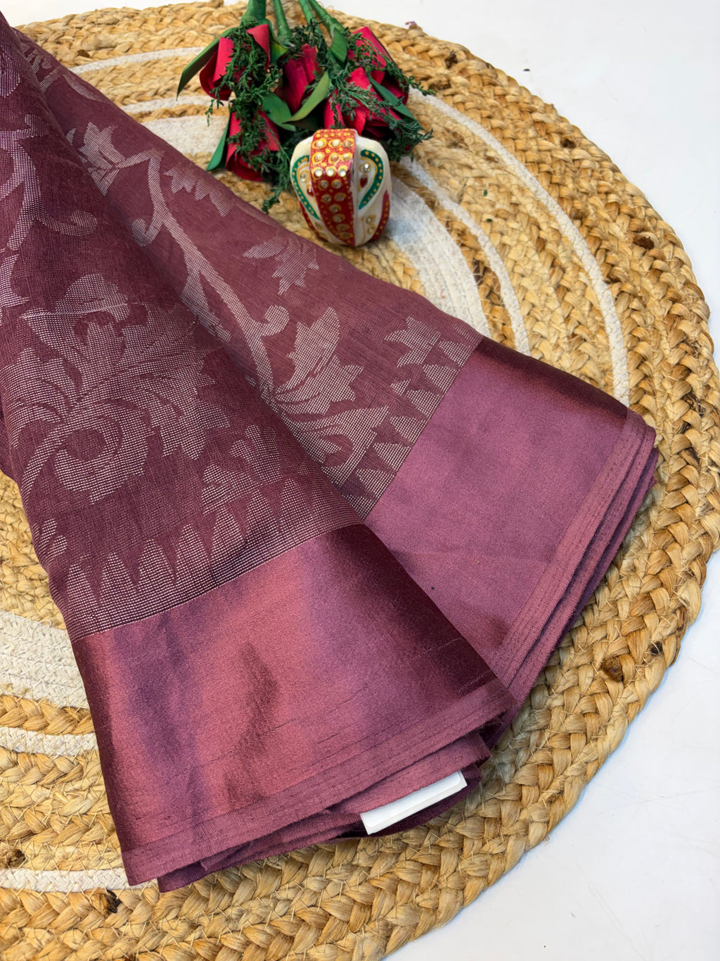 Cotton Braso Saree with Blouse and Elegant look(KCSB64)