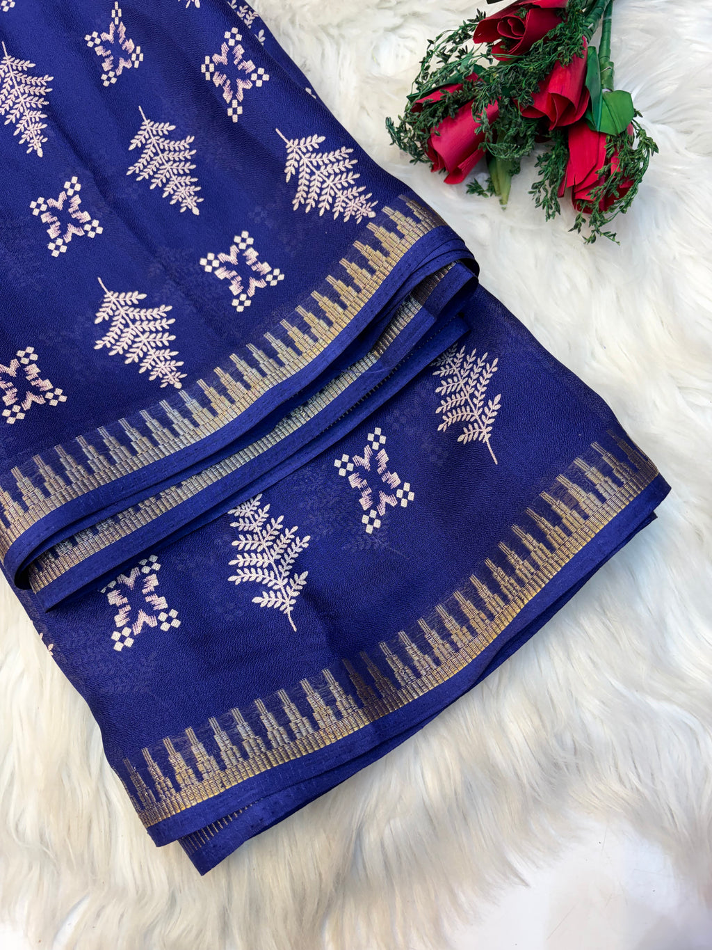 Jarjet sarees with Blouse-(KCFS05) (Copy)