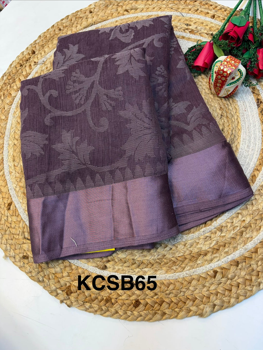 Cotton Braso Saree with Blouse and Elegant look(KCSB65)