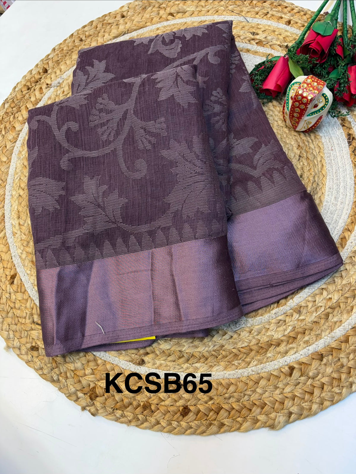Cotton Braso Saree with Blouse and Elegant look(KCSB65)