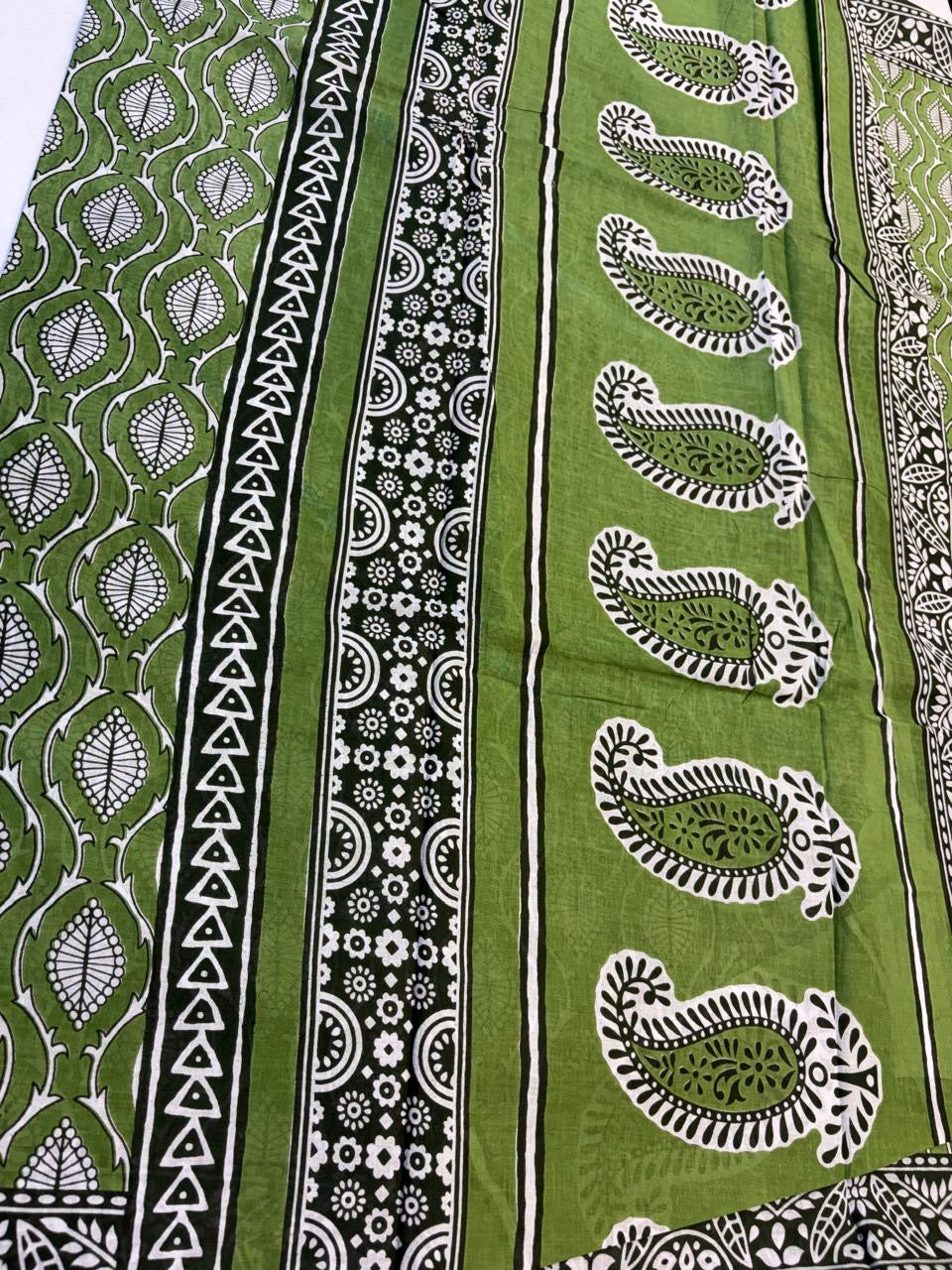 Bagru Cotton Saree with 1M Separate Blouse.(KCBCS0027)